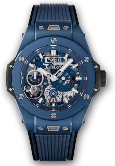 Review Replica HUBLOT BIG BANG MECA-10 CERAMIC BLUE 45MM watch 414.EX.5123.RX